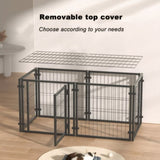 47.2" Dog Crate for Small Medium Large Dogs, Puppy Dog Playpen for Yard Indoor Outdoor Use, Pet Dog W3101P313116