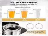 Cup Sealing Machine Full Automatic, Electric Cup Sealer 500-600 Cups/H, Bubble Tea Machine with LCD 65970414