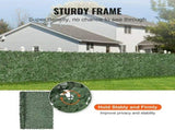 96"x72" Artificial Faux Ivy Leaf Fence Screen for Exterior Garden, Yard, Balcony, Patio 75759467