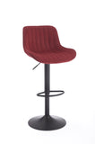 Chrome Footrest and Base Swivel Height Adjustable Mechanical Lifting Velvet Blackening Leg Simple W1249P253969
