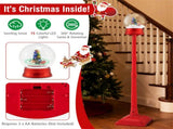 5 Ft Christmas Streetlamp Decor 360&deg Rotating Santa/Snowman/Tree, 15 Colorful LEDs, 8 Tunes, 2 87076378