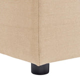 Cleo 34" Modular Upholstered Deep Seating Patio Corner Chair, Almond Beige Axroma Olefin B2719P245990
