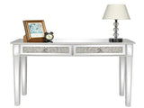 106*38*76cm Modern Mirror Two-Pump Computer Table Silver 76819438