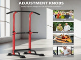 Adjustable Pull Up Bar & Dip Station - 10 Height Settings, 400LBS Capacity, Multifunctional Home Gym 02643373