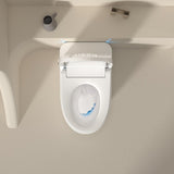 ZNTS Smart Toilet with Voice Control and Bubble Shield,Heated Bidet Seat, Portable toilet with bidet W1872P224586