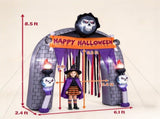 8.5FT Inflatable Archway Grim Reaper with Built-in LEDs Blow Up Yard Decoration for 14219987