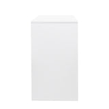Shoe Box with RGB LED Light, Wooden Stackable Storage Box with Glass Door, Storage Bin W331P242611