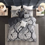 King/Cal King 6 Piece Printed Duvet Cover Set B03597370
