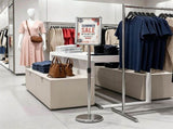 Adjustable Floor Standing Sign Holder, 8.5"x11" Front Loading Snap Frame with 360&deg Rotatable 64913482