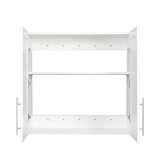 Stackable Wall Mounted Storage Cabinet, 11.81 "D x 31.50"W x 29.92 "H, White W33167277