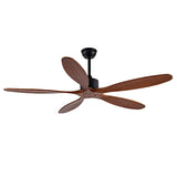 New Model 60 Inch Ceiling Fan With 5 Solid Wood Blades Remote Control Reversible DC Motor For Living W2991P343746