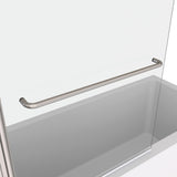 ZNTS Bath tub Pivot shower screen, with 1/4" tempered glass and towel bar 3458 W2122131075