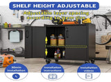Heavy-Duty Metal Garage Storage Cabinet with Wheels - Sturdy and Durable Tool Storage Cabinet for T2398P223005