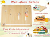 Montessori Wooden Time Learning Clock for Kids 3, All-in-One Calendar Season Weather Educational 41295050