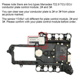 ZNTS Transmission Control Module Sensor Y3/8s1 For Mercedes-Benz 7G 722.9 TCU Plate 65331372