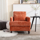 COOLMORE Wood Frame Armchair, Modern Accent Chair Lounge Chair for Living Room,Tufted Club Chair, W395P151909