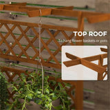 Wooden PlanterFlower shelf,Wooden Garden Trellis 12527710