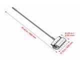 Heavy-Duty Rolling Lawn Aerator, 18-Inch Manual Aeration Tool with 27 Iron Spikes & Detachable 49625367