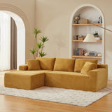 L-Shaped Cloud Sectional Sofa with Deep Seat,No Assembly Required,Modular Couches Sleeper for Living W2339P331509