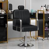 ZNTS Premium Reclining barber Chair Salon Chair for Hair Stylist with Heavy Duty Hydraulic Pump, 360&deg; N753P181908B