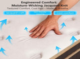 12 Inch King Mattress, Innerspring Mattress with Black Gold Trim & White Cover - Medium Firm 95005812