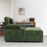 Modern Oversized Chair with Ottoman,Chenille Fabric Sofa Bed,Accent Chair Comfy Sofa with Cupholders W2606P255581