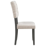 6-Piece Table and Chair Set with Special-shaped Legs and Foam-covered Seat Backs&Cushions for 45811893