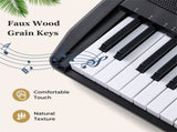 61 Key Beginner Piano Keyboard Electric Keyboard Kit with Adjustable Stand and Stool 04019248