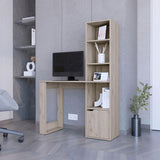 Riverton Computer Desk with Bookcase 4-Tier Shelf and Cabinet B128P148797