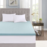 Hypoallergenic 3" Cooling Gel Memory Foam Mattress Topper with Removable Cooling Cover B03595140