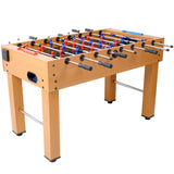 ZNTS 54-Inch Hurricane Foosball Table for Family Game Rooms with Light Cherry Finish, Analog Scoring and W465P164161