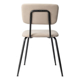 Set of 4 Modern Padded Dining Chairs for Kitchen Bar Office Chair, White 32595938