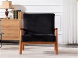 25'' Wide Classic Mid-Century Modern Arm Chair, Black B2735P506918