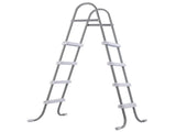 4-Step 52in Pool Ladder Iron Grey Frame White Steps 98777965