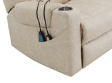 Light Grey Power Lift Recliner with Heating and Massage B062P215446