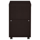 ZNTS Cappuccino 3-Drawer Mobile File Cabinet B062P153727