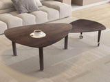 360 degree Rotatable modern Coffee Table for Living Room, solid wood legs with simply assemble W2899P372755