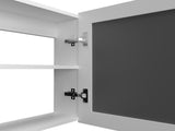 Medicine Cabinet 20.5" H, with 2 Shelves, 1 Door, and 1 Mirror, White B097P250869