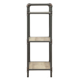 Antique Oak and Sandy Grey 3-tier Bookcase B062P185667