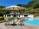 30 lb Heavy Duty Iron Patio Umbrella Base 18" for Outdoor, Black 13101560