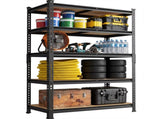 72"H Garage Shelving Unit Heavy Duty 1500LBS 5 Tier Storage Shelves Adjustable Shelf Rack for Garage 81311218
