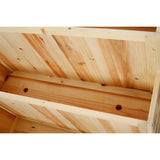 3-Tiers Raised Garden Bed with Trellis, 53" H Vertical Planter Box with Wheels & Back Storage Area, W465P189518