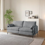Deep 3-Seater Cloud Couch with 2 Armrest Pillows and 2 Toss Pillows, Love Seat for Living Room W3191P278035
