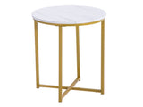 Marble Simple Round Side White 23409291