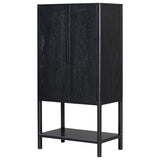 U_STYLE Sophisticated Oak Veneer Cabinet with multiple storage functions,Suitable for N711P210122B