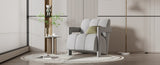 U-Can 26.3'' Modern Minimalist Leisure Armchair, Armchair with L-shaped Armrests and Polyester N724P256551E