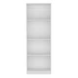 ZNTS Home Bookcase with 4-Shelf Modern Display Unit for Books and Decor -White -Office B070137827