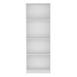 Home Bookcase with 4-Shelf Modern Display Unit for Books and Decor -White -Office B200137827