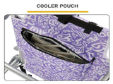 1 PCS Aluminum Beach Chair, 8.5 Inch Seat Height Purple Tribal Pattern, Adjustable Folding Chair 27973708