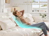 Cloud Couch 2 Seater Sofa for Living Room, Chenille 2 - Seat sofa with 2 Lumbar pillows and 2 throw 10838256